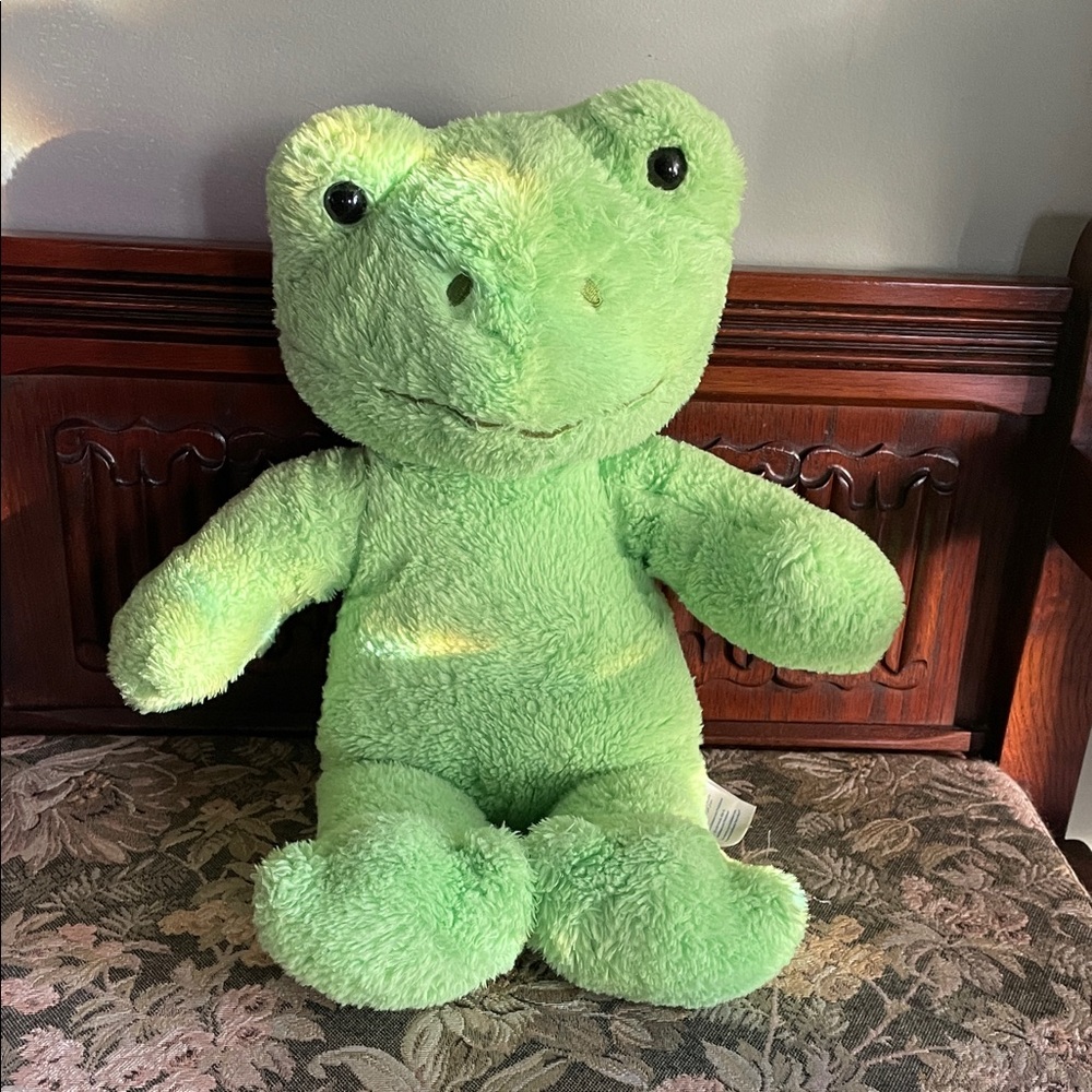 Build-A-Bear Green Plush Frog Stuffed Animal